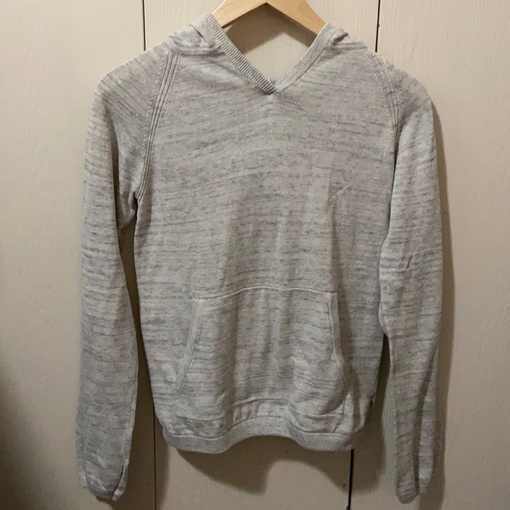 Ivivva Heather Grey Knit Hooded Pullover Sweater